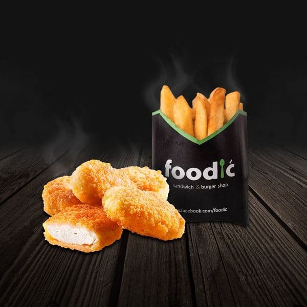 Nuggets 6 kom. + mali pomfrit